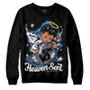 Jordan Spiz’ike Low “White/Obsidian” DopeSkill Sweatshirt Heaven Sent Graphic Streetwear - Black