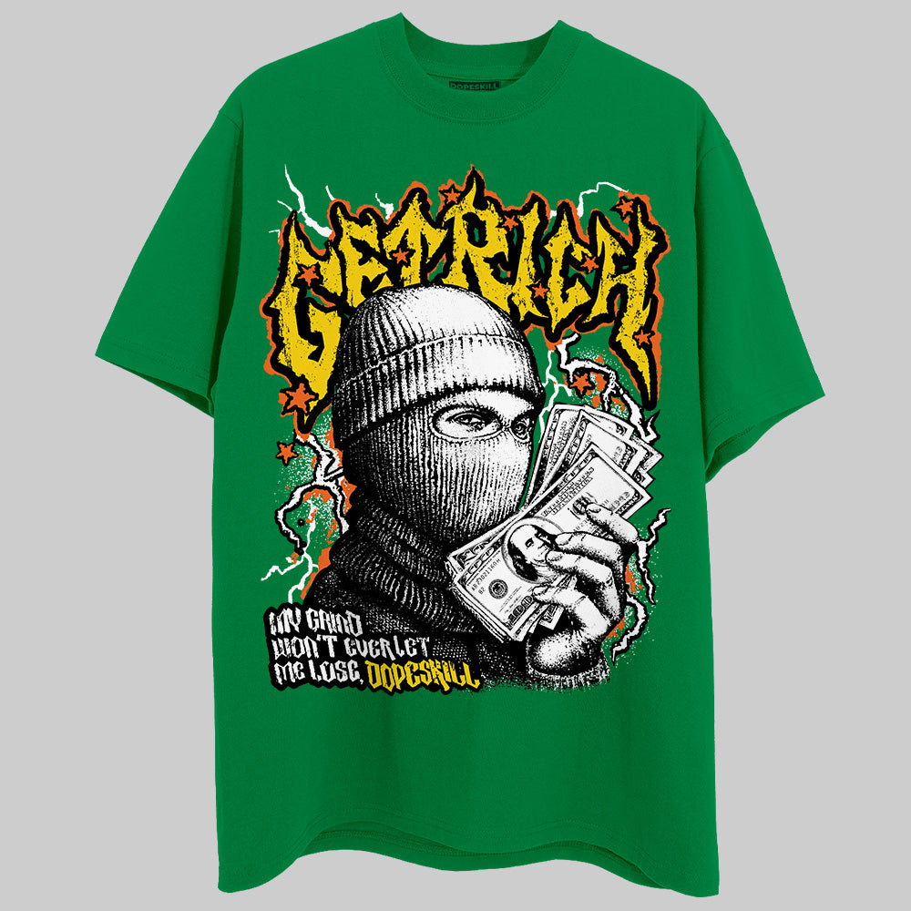 Green Sneakers DopeSkill T-Shirt New Get Rich Graphic Streetwear - Irish Green