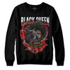 Jordan 12 “Cherry” DopeSkill Sweatshirt New Black Queen Graphic Streetwear - Black