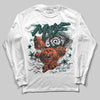 Jordan 4 Retro Oxidized Green DopeSkill Long Sleeve T-Shirt MILF Graphic Streetwear - White