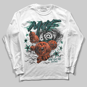 Jordan 4 Retro Oxidized Green DopeSkill Long Sleeve T-Shirt MILF Graphic Streetwear - White