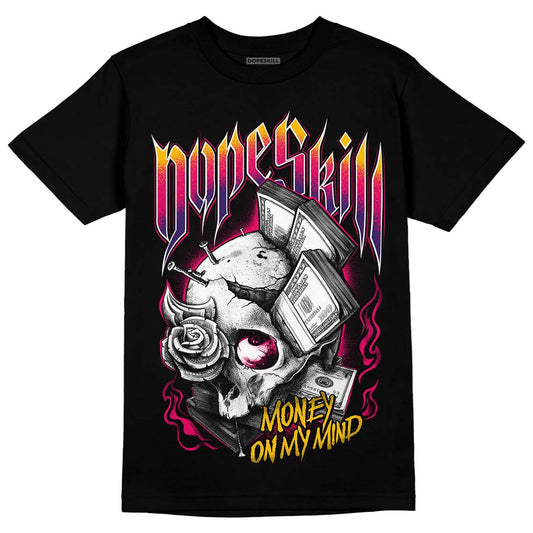 Jordan 3 Retro SP J Balvin Medellín Sunset DopeSkill T-Shirt Money On My Mind Graphic Streetwear - Black