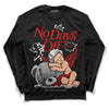 Jordan 1 Retro Low "Black Toe" DopeSkill Long Sleeve T-Shirt New No Days Off Graphic Streetwear - Black