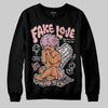 Jordan 1 Low OG “Rust Pink” DopeSkill Sweatshirt False Love Graphic Streetwear - Black