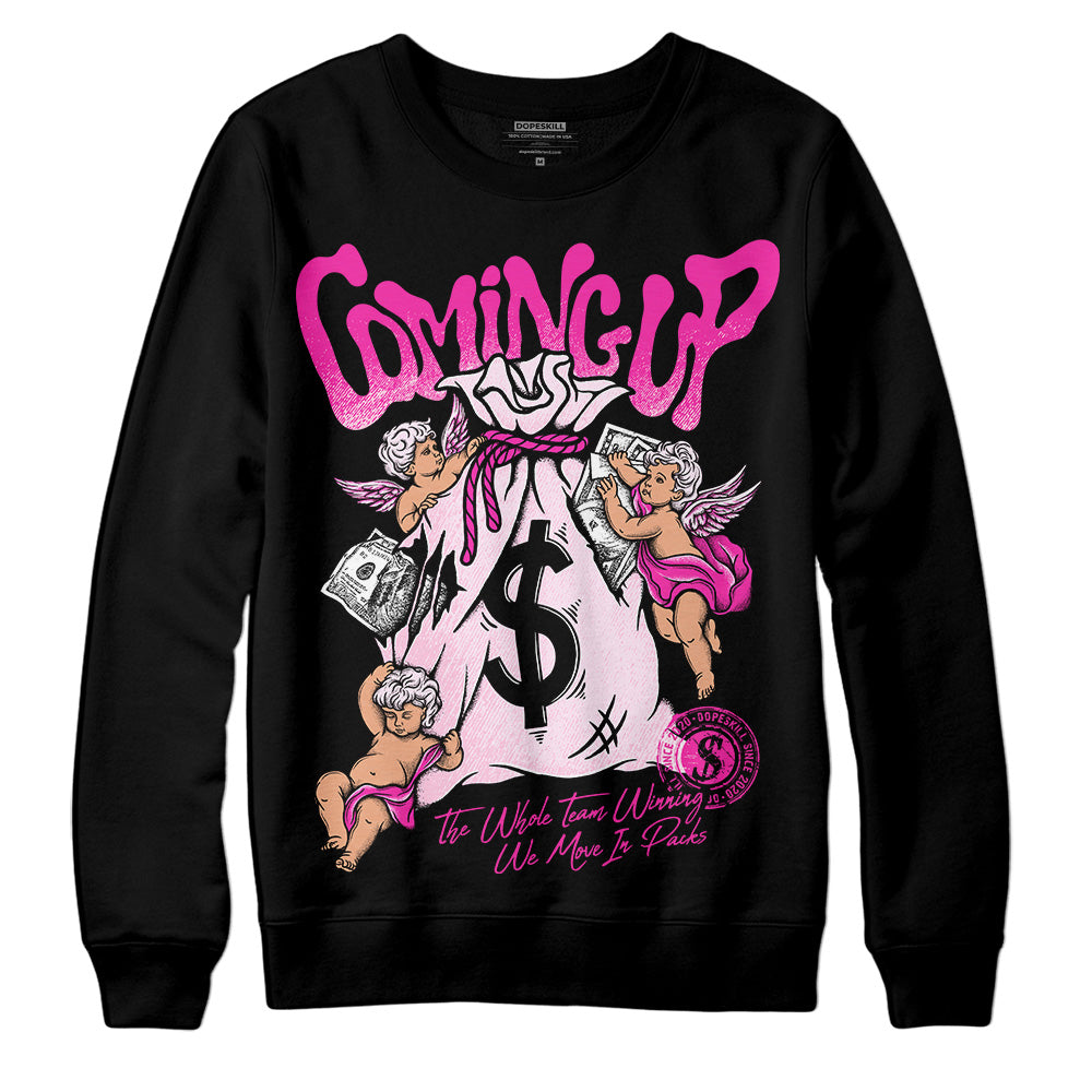 Dunk Low Triple Pink DopeSkill Sweatshirt Money Bag Coming Up Graphic Streetwear - Black