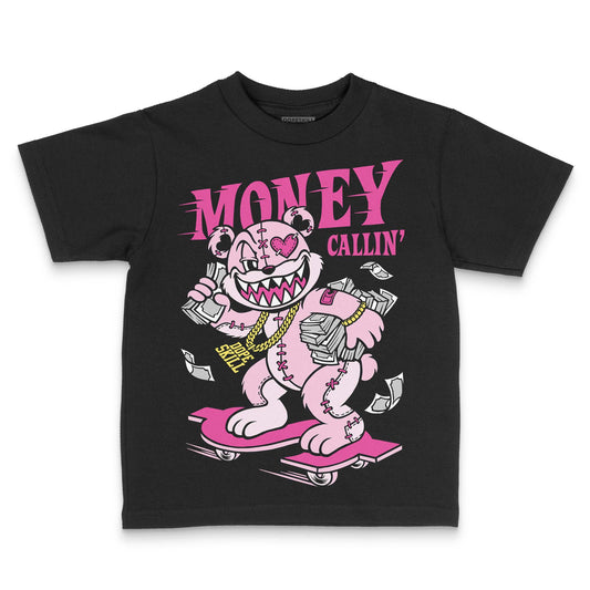 Pink Sneakers DopeSkill Toddler Kids T-shirt Money Callin' Graphic Streetwear - Black