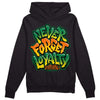 Green Sneakers DopeSkill Hoodie Sweatshirt Never Forget Loyalty Graphic Streetwear - Black 