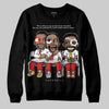 Jordan 4 Retro Red Cement DopeSkill Sweatshirt First Sunday Graphic Streetwear - Black