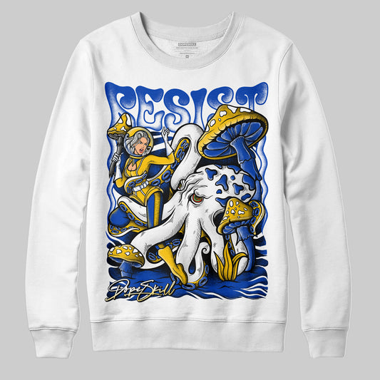 Jordan 14 “Laney” DopeSkill Sweatshirt Resist Graphic Streetwear - White