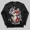 Dunk Low SE Sisterhood Sail Team Red W DopeSkill Long Sleeve T-Shirt Smile Through The Pain Graphic Streetwear - Black