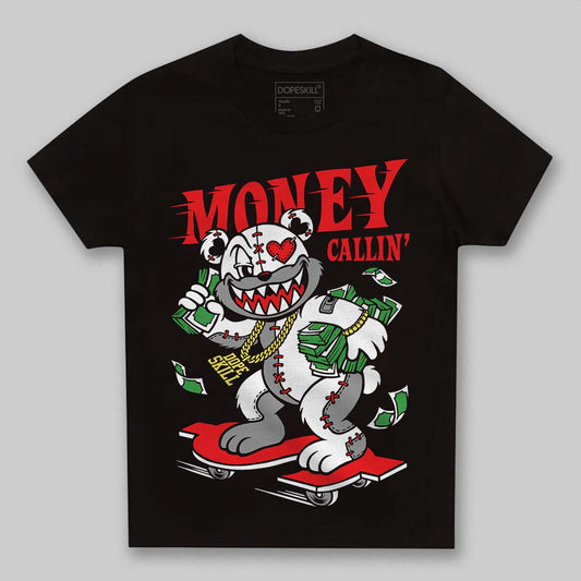 Black and White Sneakers DopeSkill Toddler Kids T-shirt Money Callin' Graphic Streetwear - black