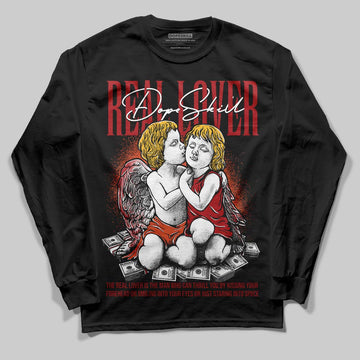 Nigel Sylvester x Air Jordan 4 ‘Brick by Brick’ DopeSkill Long Sleeve T-Shirt Real Lover Graphic Streetwear - Black