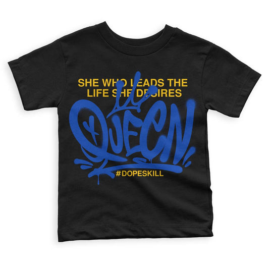 Jordan 14 “Laney” DopeSkill Toddler Kids T-shirt Queen Graphic Streetwear - Black