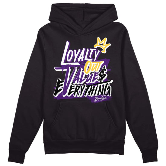 Jordan 12 "Field Purple" DopeSkill Hoodie Sweatshirt LOVE Graphic Streetwear - Black