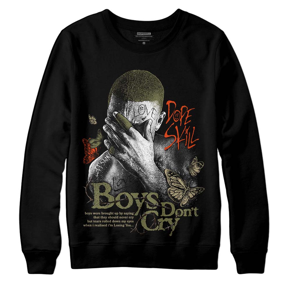 Olive Sneakers DopeSkill Sweatshirt Boys Don't Cry Graphic Streetwear - Black