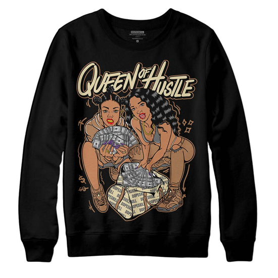 Jordan 6 WMNS Gore-Tex Brown Kelp DopeSkill Sweatshirt Queen Of Hustle Graphic Streetwear - Black