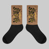 Metallic Gold 1s DopeSkill Sublimated Socks Hustle Graphic