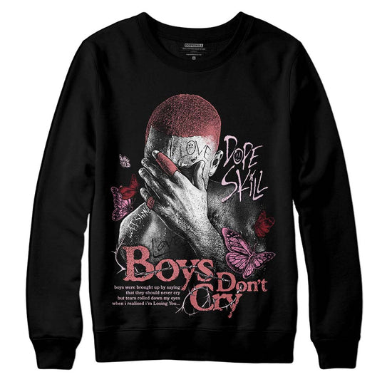 Valentine's Day Collection DopeSkill Sweatshirt Boys Don't Cry Graphic Streetwear - Black