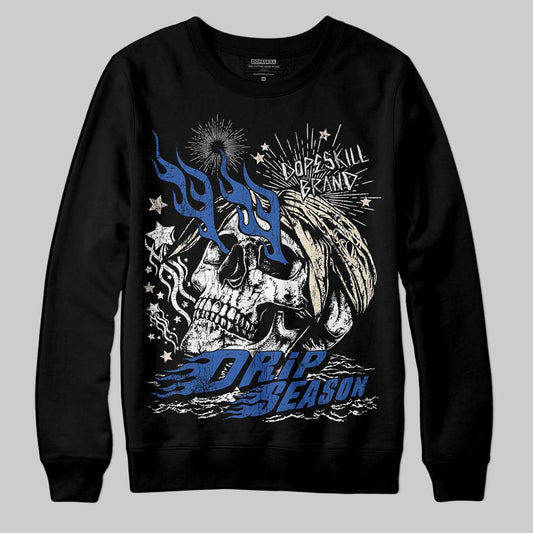 Jordan 1 Low Travis Scott x Fragment DopeSkill Sweatshirt Drip Season Graphic Streetwear - black