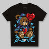 Jordan 8 Retro 'Aqua' 2025 DopeSkill Toddler Kids T-shirt Broken Bear Graphic Streetwear - Black