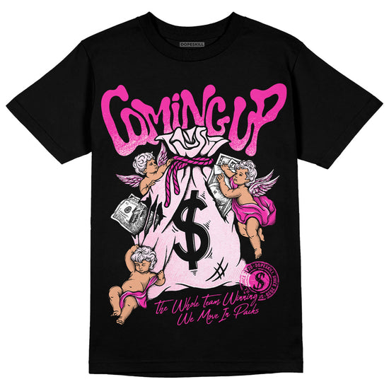 Dunk Low GS 'Triple Pink' DopeSkill T-Shirt Money Bag Coming Up Graphic Streetwear  - Black 