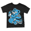 Jordan 1 High Retro OG “University Blue” DopeSkill Toddler Kids T-shirt Bear Steals Sneaker Graphic Streetwear - Black