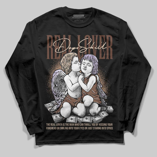 Harris Tweed x Wmns Dunk Low 'Sesame' DopeSkill Long Sleeve T-Shirt Real Lover Graphic Streetwear - Black