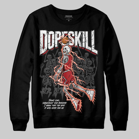 Jordan 1 High OG Rare Air “Cinnabar” DopeSkill Sweatshirt Thunder Dunk Graphic Streetwear - Black