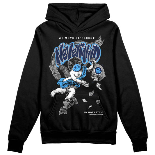 Jordan Spiz’ike Low “White/Obsidian” DopeSkill Hoodie Sweatshirt Nevermind Graphic Streetwear - Black