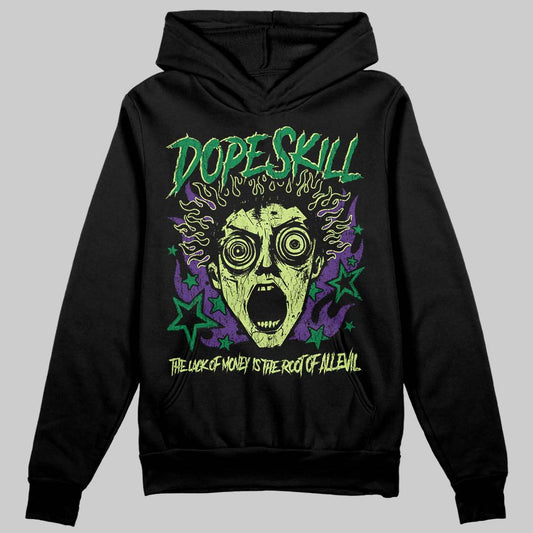 Green Sneakers DopeSkill Hoodie Sweatshirt Root of Evil Graphic Streetwear - Black