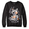 Jordan 2 Cement Grey DopeSkill Sweatshirt Smile Through The Pain Graphic Streetwear - Black