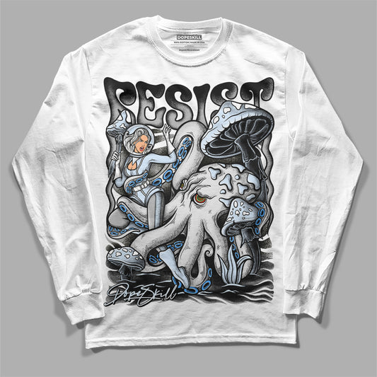 Jordan 6 Black Metallic Chrome DopeSkill Long Sleeve T-Shirt Resist Graphic Streetwear - White