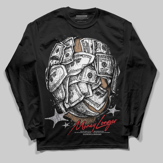 Grey Sneakers DopeSkill Long Sleeve T-Shirt Money Longer Graphic Streetwear - black
