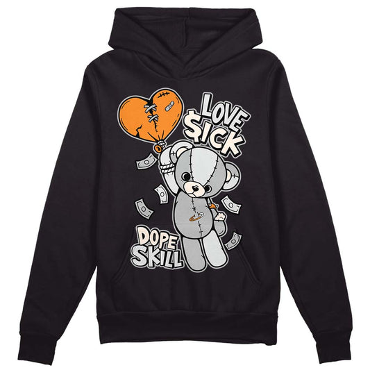 Dunk Low Cool Grey DopeSkill Hoodie Sweatshirt Love Sick Graphic Streetwear - Black