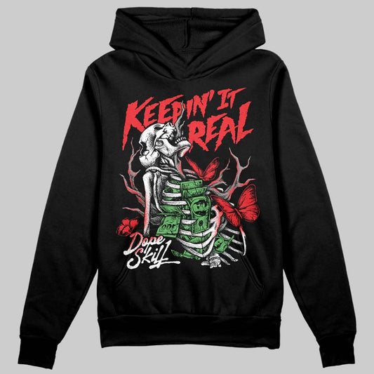 Black and White Sneakers DopeSkill Hoodie Sweatshirt Keepin' It Real Graphic Streetwear - Black
