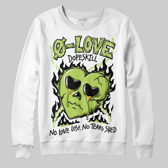 Jordan 13 Retro Bright Cactus DopeSkill Sweatshirt Crying Heart Graphic Streetwear - White