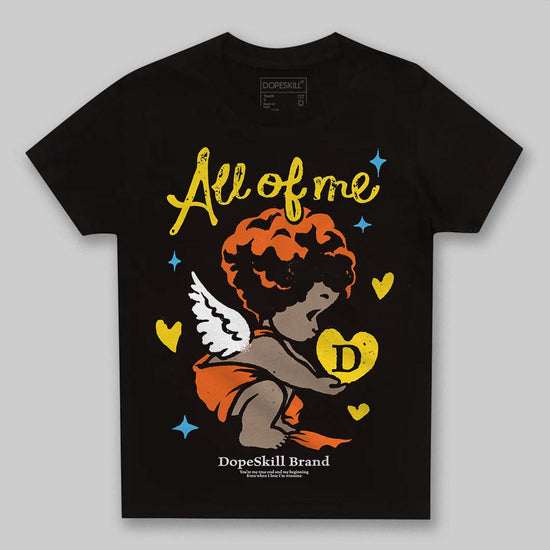 Orange, Black and White Sneakers DopeSkill Toddler Kids T-shirt All Of Me Graphic Streetwear - Black