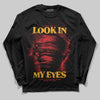 Red Sneakers DopeSkill Long Sleeve T-Shirt Look In My Eyes Graphic Streetwear - Black