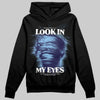 University Blue Sneakers DopeSkill Hoodie Sweatshirt Look In My Eyes Graphic Streetwear - Black