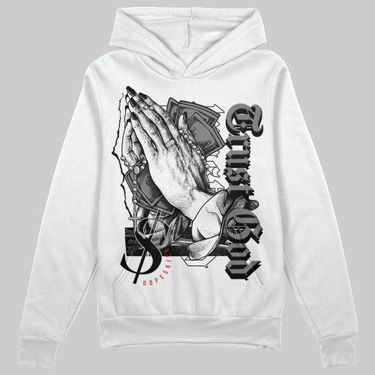 Jordan 1 High OG “Black/White” DopeSkill Hoodie Sweatshirt Trust God Graphic Streetwear - White