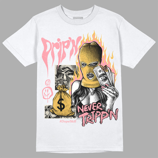 Jordan 3 GS “Red Stardust” DopeSkill T-Shirt Drip'n Never Tripp'n Graphic Streetwear - White