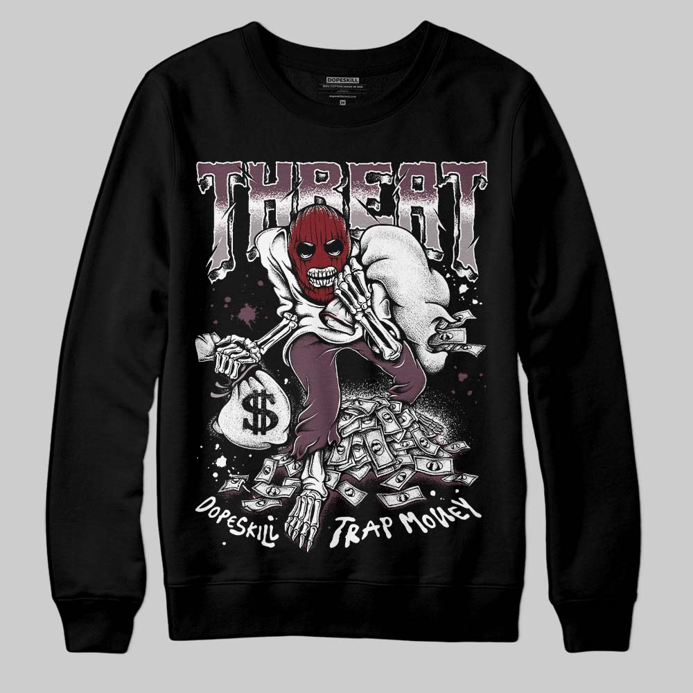 A Ma Maniére x Air Jordan 5 “Violet Ore” DopeSkill Sweatshirt Threat Graphic Streetwear - Black