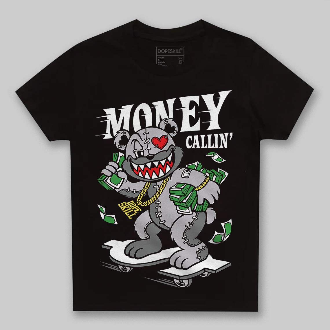 Grey Sneakers DopeSkill Toddler Kids T-shirt Money Callin' Graphic Streetwear - black