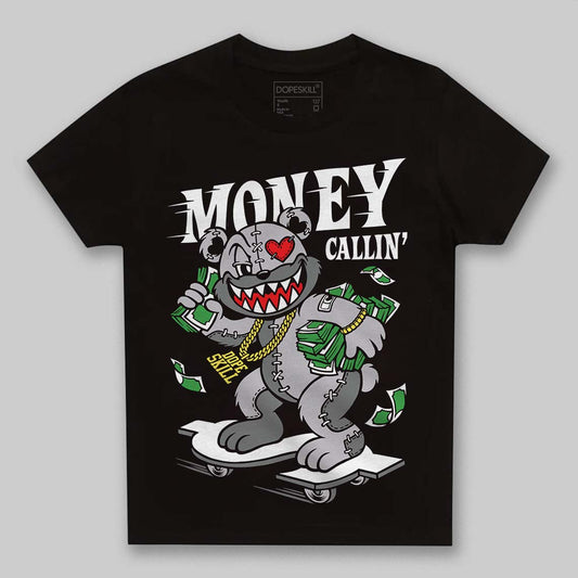 Grey Sneakers DopeSkill Toddler Kids T-shirt Money Callin' Graphic Streetwear - black