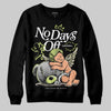 Jordan 5 “Luminous Green” DopeSkill Sweatshirt New No Days Off Graphic Streetwear - Black
