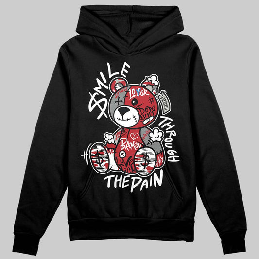 Jordan 8 Retro Bugs Bunny (2025) DopeSkill Hoodie Sweatshirt Smile Through The Pain Graphic Streetwear - Black