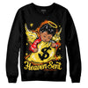 Jordan 4 Thunder DopeSkill Sweatshirt Heaven Sent Graphic Streetwear - Black