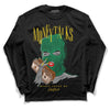 Green Sneakers DopeSkill Long Sleeve T-Shirt Money Talks Graphic Streetwear - Black 