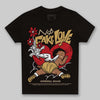 Jordan 4 Retro “Pizza” DopeSkill Toddler Kids T-shirt No Fake Love Graphic Streetwear - Black