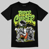 Neon Green Sneakers DopeSkill T-Shirt Paper Chaser Boy Graphic Streetwear - Black
